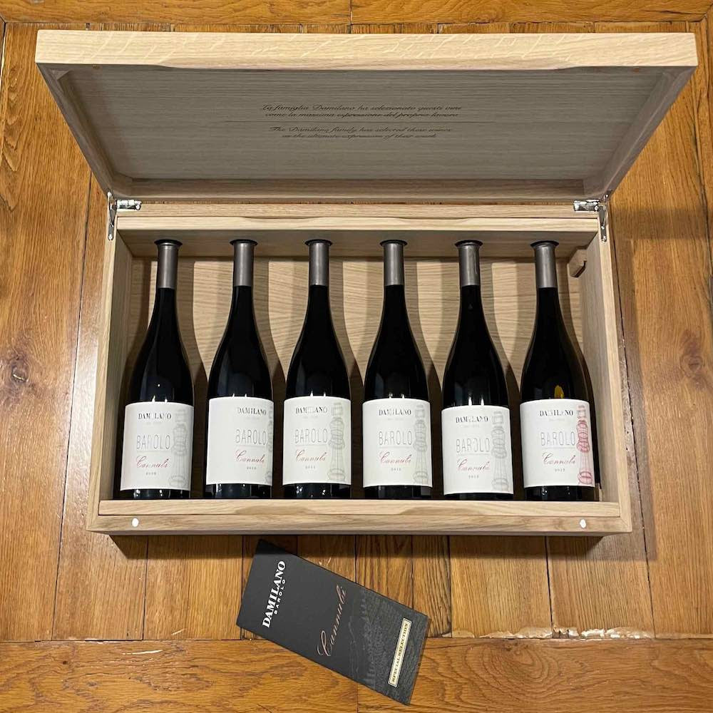 Barolo DOCG "Cannubi" 2009/2015 Verticale Damilano vista frontale