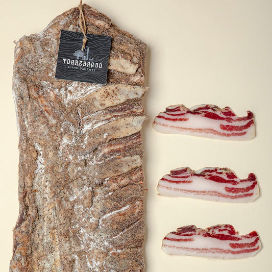 Pancetta di maiale stagionata Torrebrado