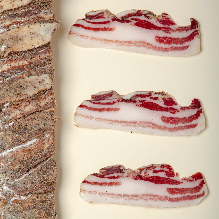 Pancetta di maiale stagionata Torrebrado