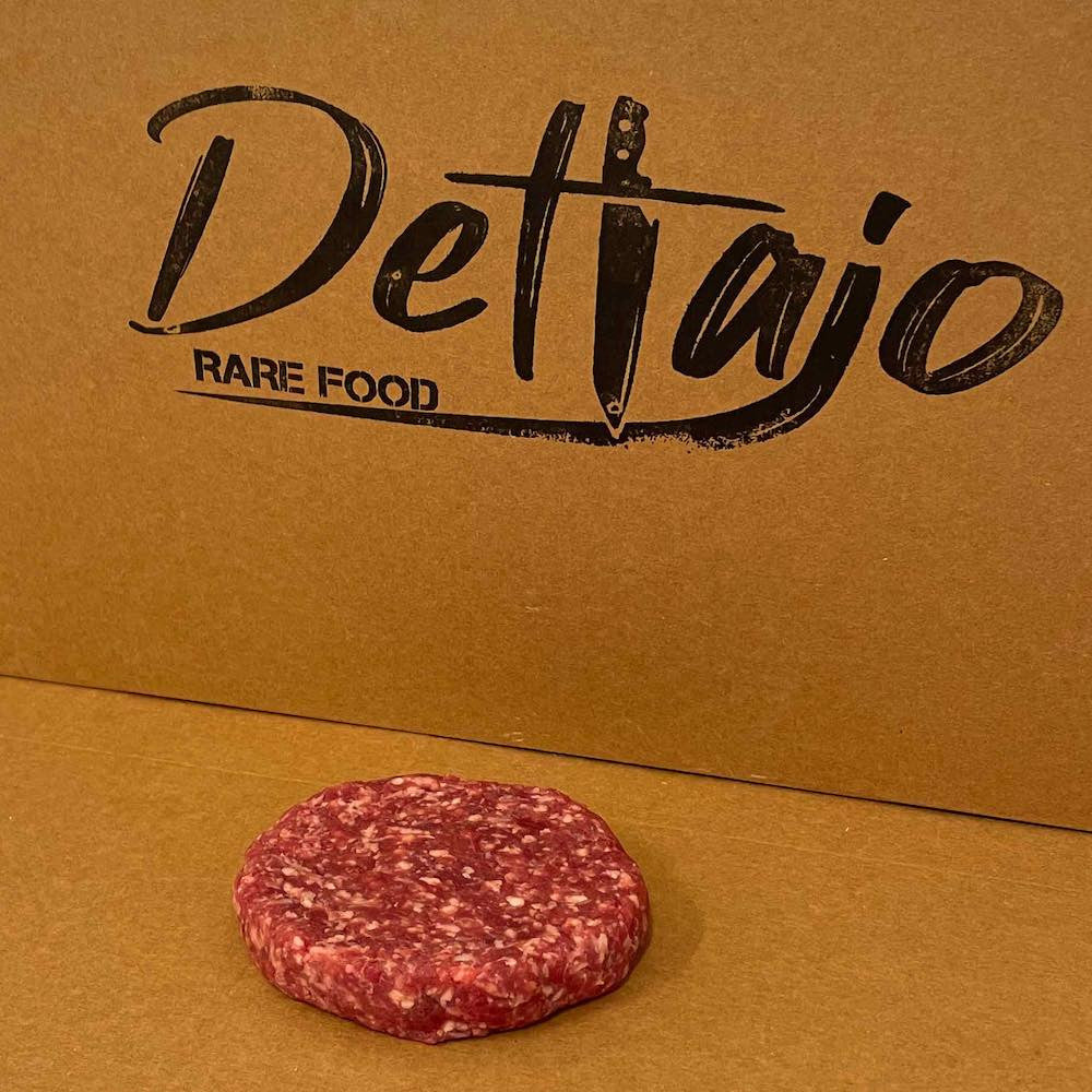 Hamburger di bovino ricetta Dettajo 2x200 gr vista inclinata