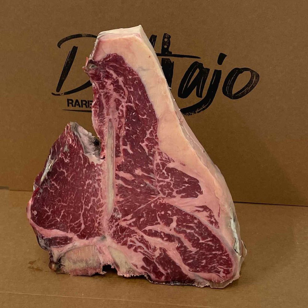 T-bone di Buey Angus vista laterale