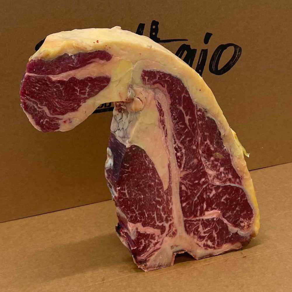 T-bone di Maronesa "OLD SPECIAL BEEF" vista laterale