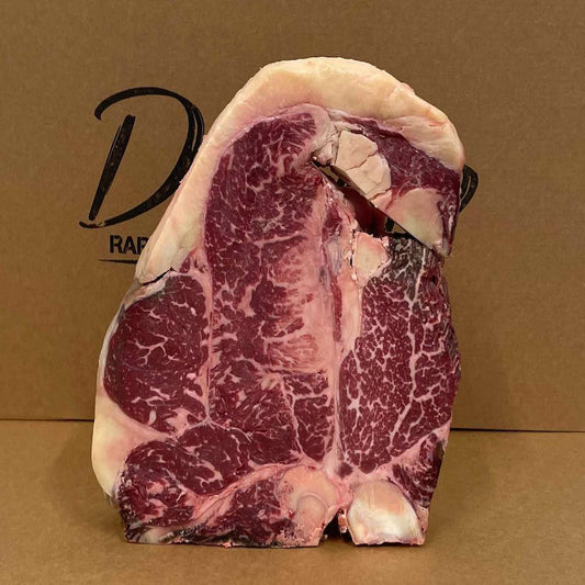 T-Bone di Simmental vista frontale
