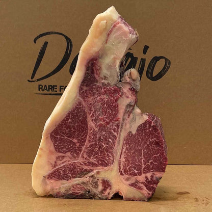 T-bone di Buey di Wagyu full blood vista frontale